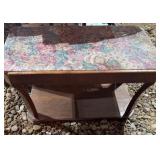 Upholstered Wooden Table