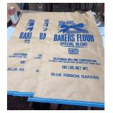 Blue Ribbon Bakers Flour Bags,