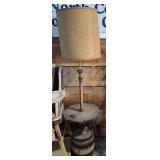 Barrel Base Floor Lamp & Chair
