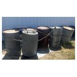 Vintage Metal Oil Barrels
