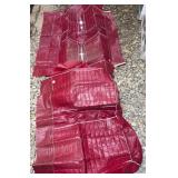 Red Vinyl Rear Car Seat Covers