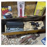 Metal Toolbox With Mixed Tools
