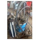 Exxon Grease Pump with Hose Reel