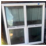 White Double Hung Window Frame