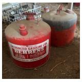 Metal Gasoline Cans, Incl. Behrens