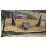 Cow Horns and Hoof Plaque,