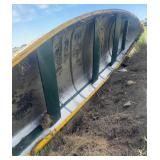 Green Aluminum Flat-Bottom Boat