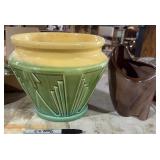 Art Deco Planter &  Frankoma Vase
