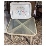 Patio Side Table & Tray