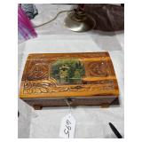 Hand-Carved Jewelry Box