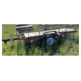 Utility Trailer With Wood Deck