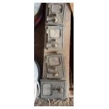 Vintage Brass Post Office Box Doors