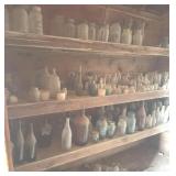 Glass Bottles and Stoneware