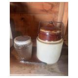 Stoneware Crock & Jar