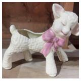 Ceramic Lamb Planter