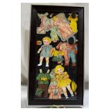 Framed Paper Doll Set