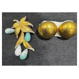 Brooch & Earrings