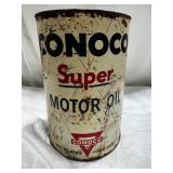 Conoco Super Motor Oil Can