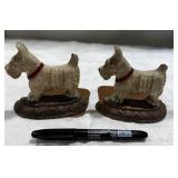 Nifty Cast Iron Scottie Dog Bookends