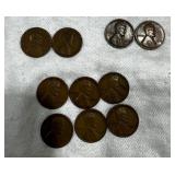 1930s Wheat Lincoln Cents,