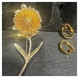 Brooch & Earrings