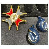 Brooch & Earrings