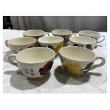Hand-Painted English Cups