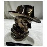 Ceramic Cowboy Bust