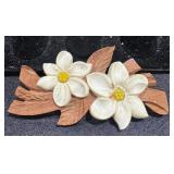 Carved Wood Brooch