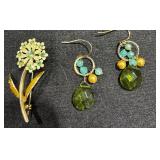 Brooch & Earrings