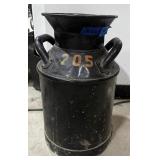 Black Metal Milk Can,