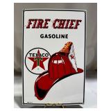 Texaco Fire Chief Gasoline Sign