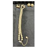 Pearl Necklace & Earring
