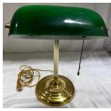 Brass Banker's Lamp