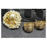 Brooch & Earrings
