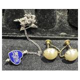 Heart Brooch & Earrings