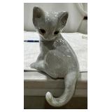Ceramic Cat Figurine,
