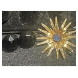 Starburst Brooch & Earrings