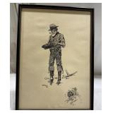 Ink Cowboy Drawing
