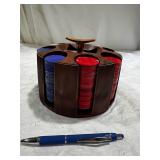 Wooden Poker Chip Carousel