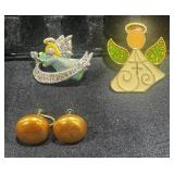 Angel Pins & Earrings