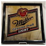 Miller Genuine Draft Light Bar Mirror
