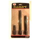 NIB  3pc 1/2" Drive Impact Extension Set