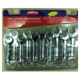 8pc Stubby Combination Wrenches Metric NEW