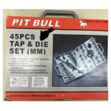 45 PC Tap & Die Set Metric