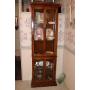 Curio cabinet with upper and lower door 21" X 71"