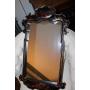 Oriental black framed wall mirror 31" X 17.5"