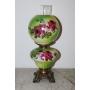 Small oil Parlor lamp decorated with flowers (not