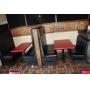 1 Double back booth and 2 single back booths and