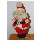 Hand crocheted Santa with eyes that open and close